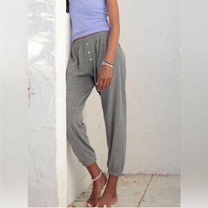 Donni Terry Henley sweatpants heather grey